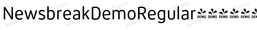 NewsbreakDemoRegular字体转换
