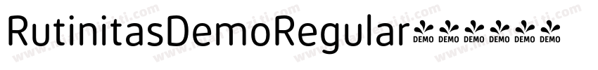 RutinitasDemoRegular字体转换