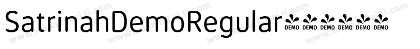 SatrinahDemoRegular字体转换