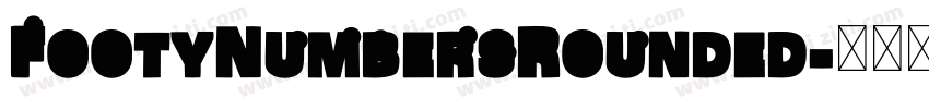 FootyNumbersRounded字体转换