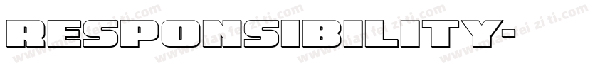 responsibility字体转换