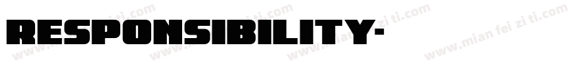 responsibility字体转换