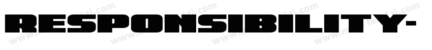 responsibility字体转换