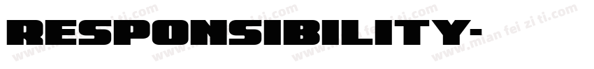 responsibility字体转换