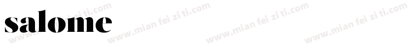 salome字体转换