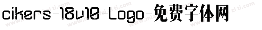 cikers-18v10-logo字体转换