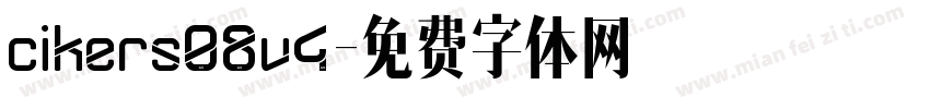 cikers08v4字体转换