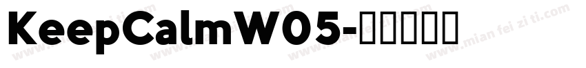 KeepCalmW05字体转换