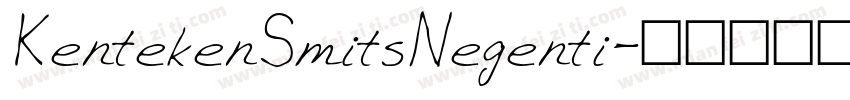 KentekenSmitsNegenti字体转换