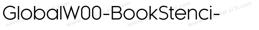GlobalW00-BookStenci字体转换