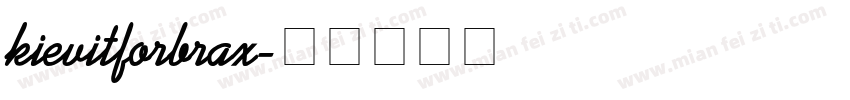 kievitforbrax字体转换