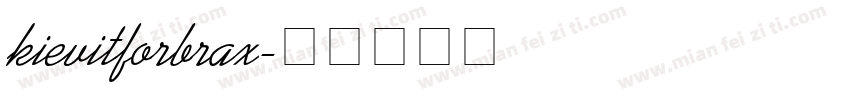 kievitforbrax字体转换
