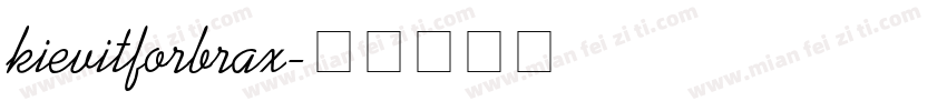 kievitforbrax字体转换