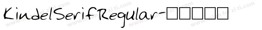 KindelSerifRegular字体转换