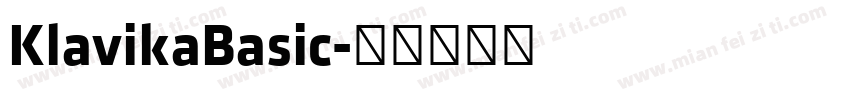 KlavikaBasic字体转换
