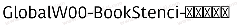 GlobalW00-BookStenci字体转换