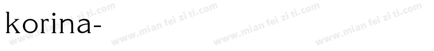 korina字体转换