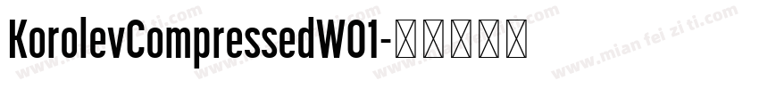 KorolevCompressedW01字体转换