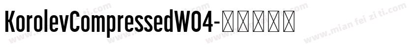 KorolevCompressedW04字体转换