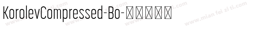 KorolevCompressed-Bo字体转换