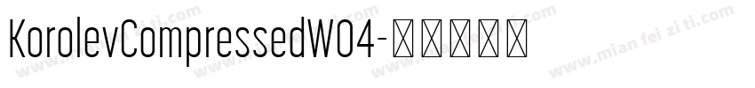 KorolevCompressedW04字体转换