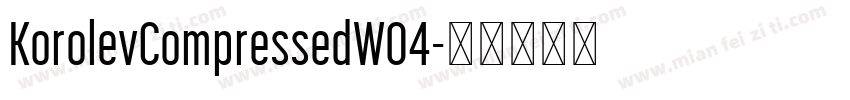 KorolevCompressedW04字体转换