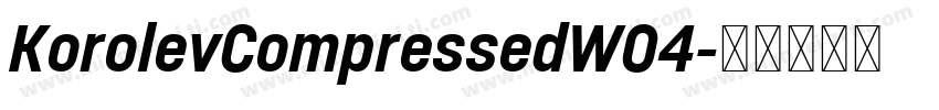 KorolevCompressedW04字体转换