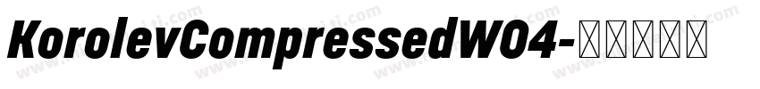 KorolevCompressedW04字体转换
