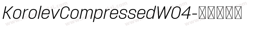 KorolevCompressedW04字体转换