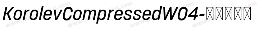 KorolevCompressedW04字体转换