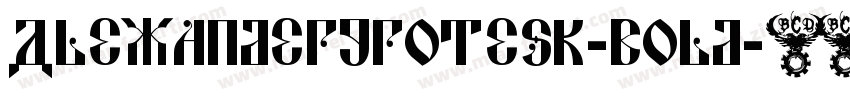 AlexanderGrotesk-Bold字体转换