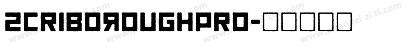 ScriboRoughPro字体转换
