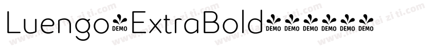 Luengo-ExtraBold字体转换