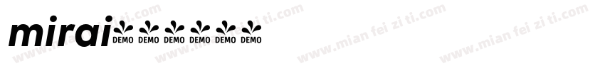 mirai字体转换