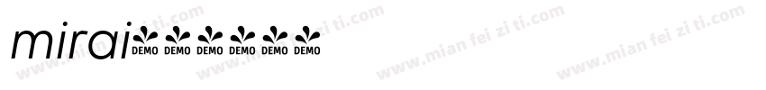 mirai字体转换