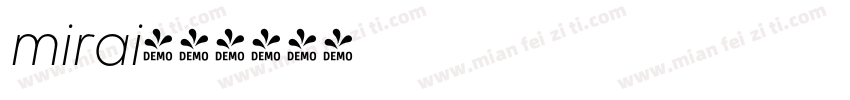 mirai字体转换