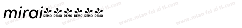 mirai字体转换