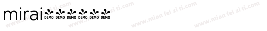 mirai字体转换
