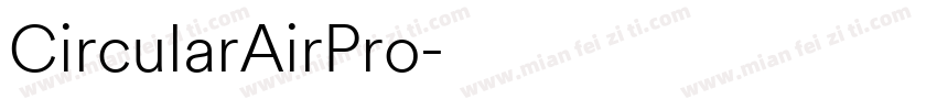 CircularAirPro字体转换