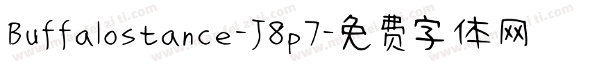 Buffalostance-J8p7字体转换