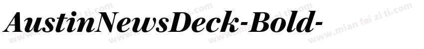AustinNewsDeck-Bold字体转换