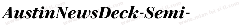 AustinNewsDeck-Semi字体转换