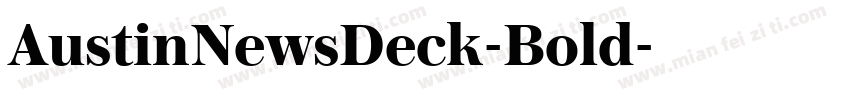 AustinNewsDeck-Bold字体转换