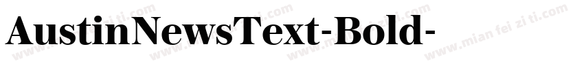 AustinNewsText-Bold字体转换