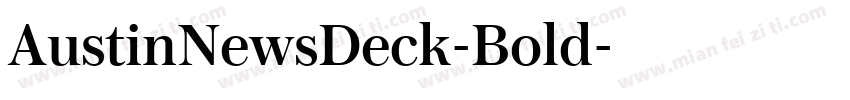 AustinNewsDeck-Bold字体转换