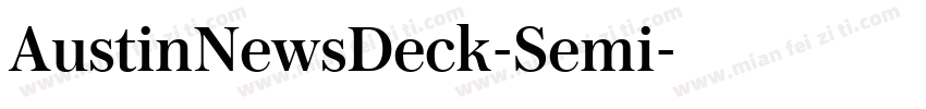 AustinNewsDeck-Semi字体转换