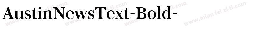 AustinNewsText-Bold字体转换