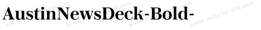 AustinNewsDeck-Bold字体转换
