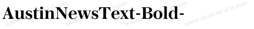 AustinNewsText-Bold字体转换