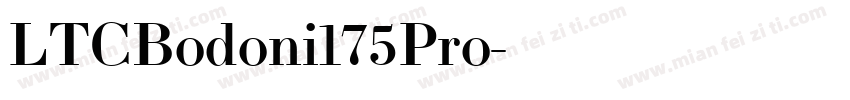 LTCBodoni175Pro字体转换